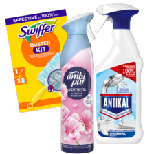 Alle Ambi Pur luchtverfrissers, Antikal of Swiffer